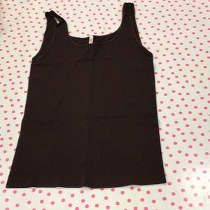 Skinnytees tank, one size fits most, color dark brown